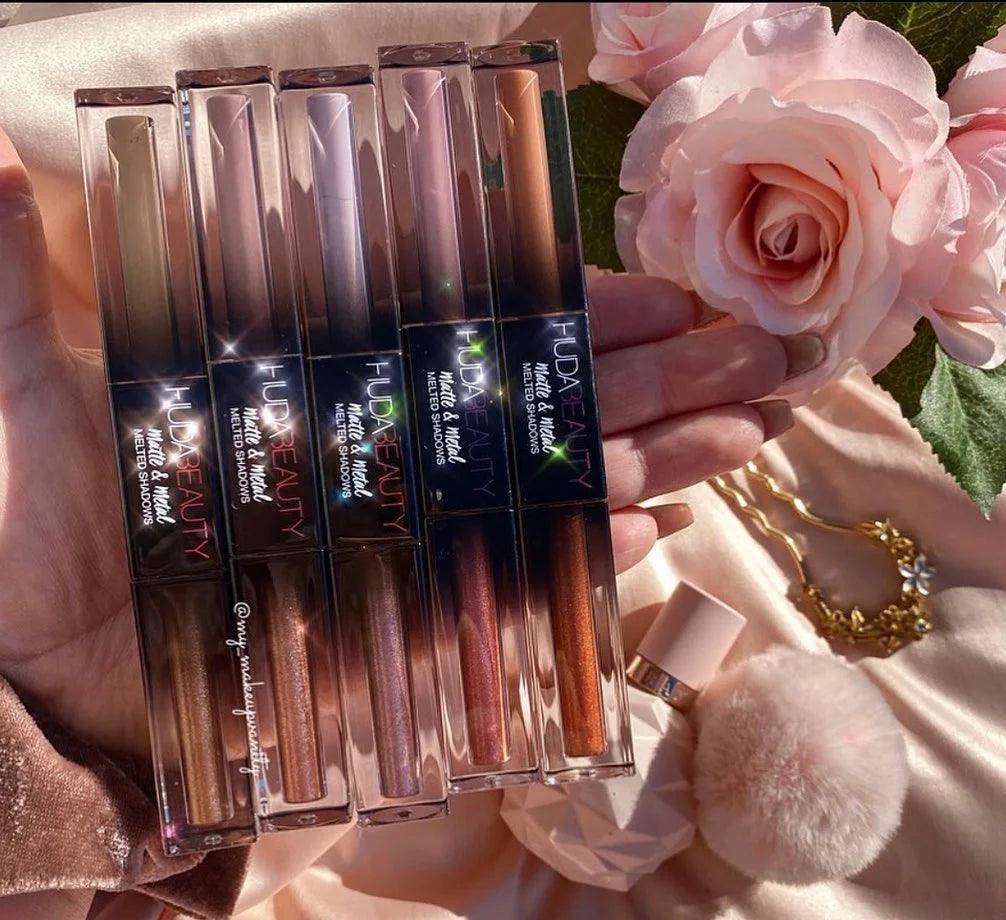 Huda Beauty 5 Combo Lipstick + Eye Shadow 2 in 1