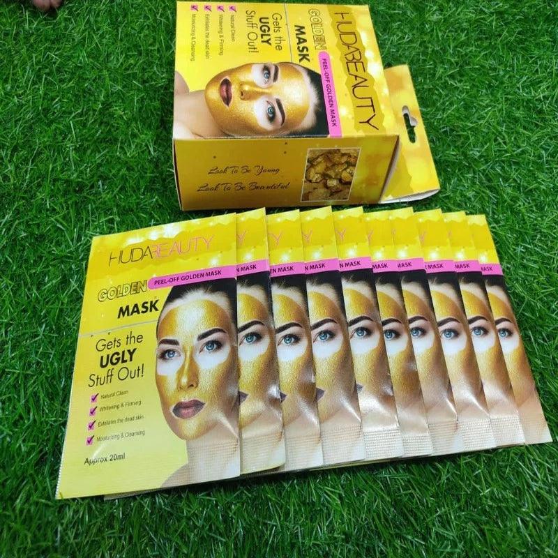 Pack of 10 Huda Beauty Golden Mask