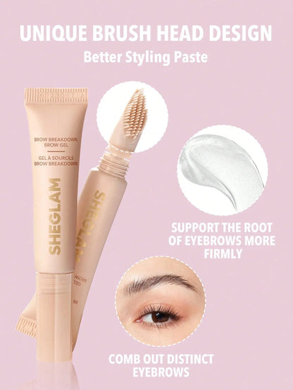 SHEGLAM Makeup- Eyebrow Breakdown Brow Clear Gel Perfect Option To Keep Brows In Place All day long BeautyLabel.pk