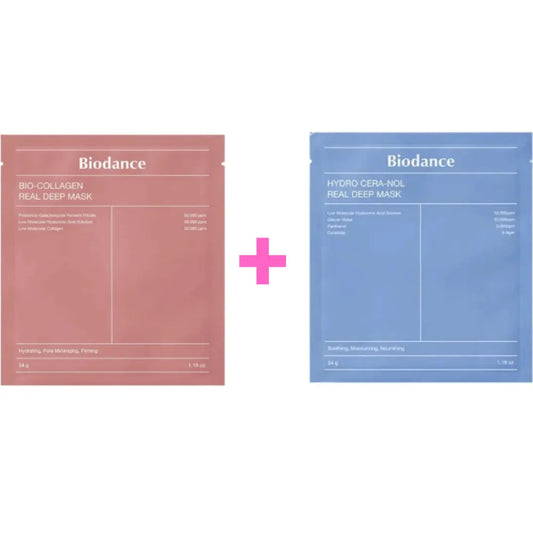Biodance - Bio Collagen Real Deep Mask 34g + Biodance - Hydro Cera-Nol Real Deep Mask Cosmetic Holic