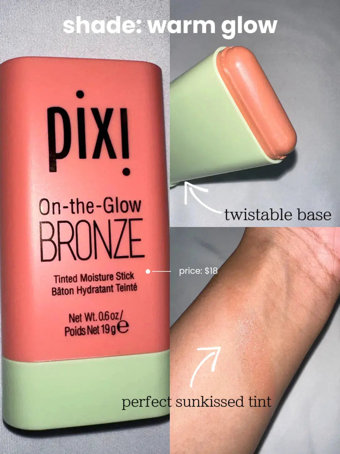 pixi On-the-Glow Bronze shade :Warm Glow Deluxura