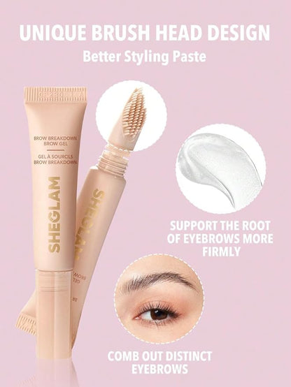 SHEGLAM Makeup- Eyebrow Breakdown Brow Clear Gel Perfect Option To Keep Brows In Place All day long