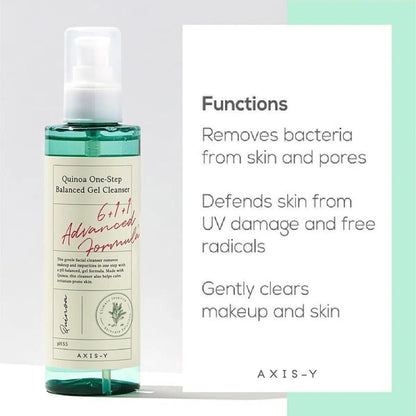 AXIS-Y Quinoa One Step Balanced Gel Cleanser 180ml - BeautyLabel