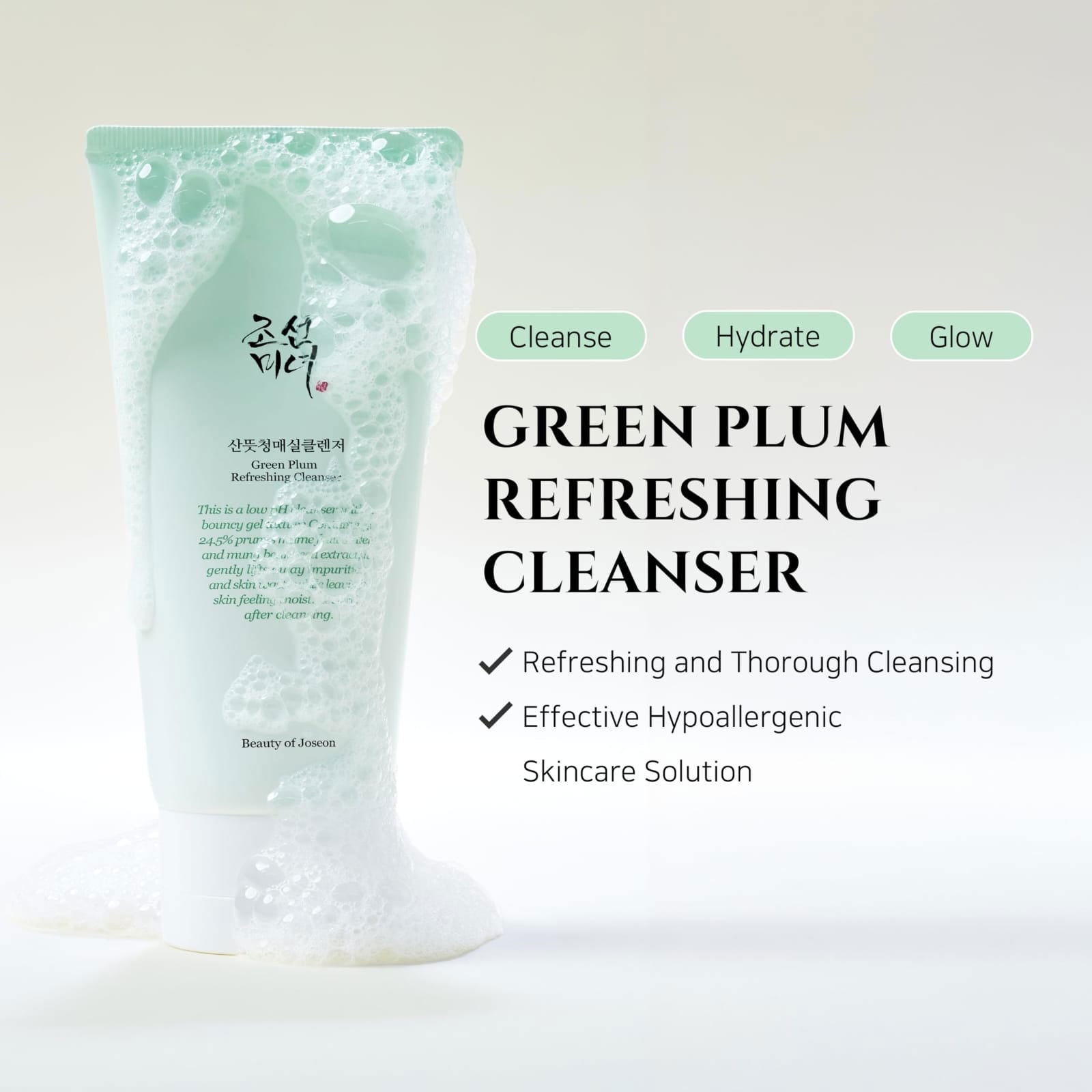 Beauty Of Joseon Green Plum Refreshing Cleanser 100ml - BeautyLabel