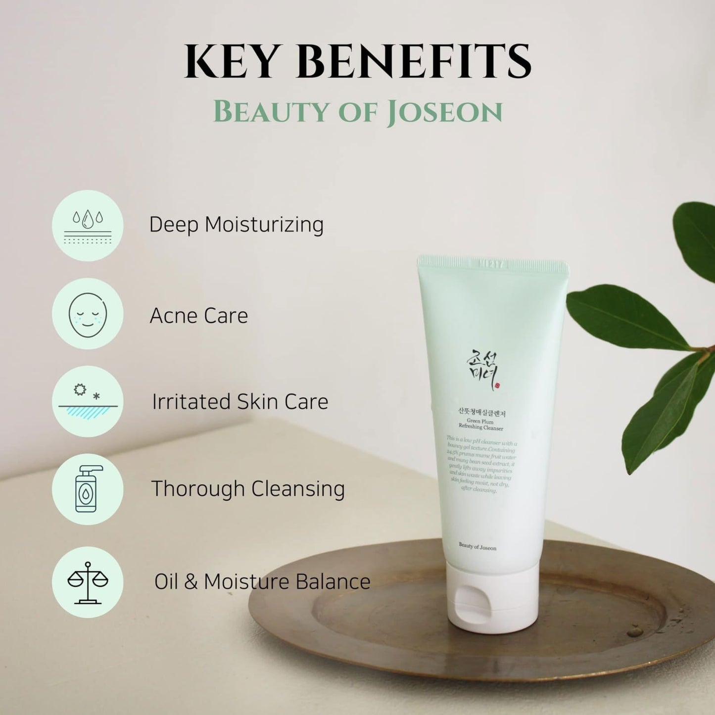 Beauty Of Joseon Green Plum Refreshing Cleanser 100ml - BeautyLabel