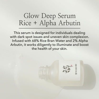 Beauty Of Joseon Rice + Alpha-Arbutin Glow Deep Serum 30ml - BeautyLabel