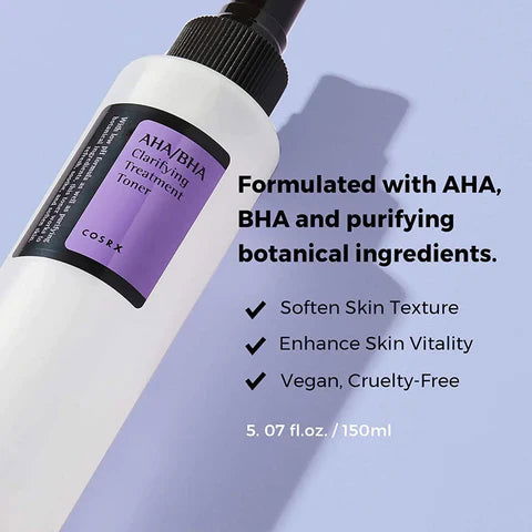 COSRX - AHA BHA Clarifying Treatment toner 150ml - BeautyLabel