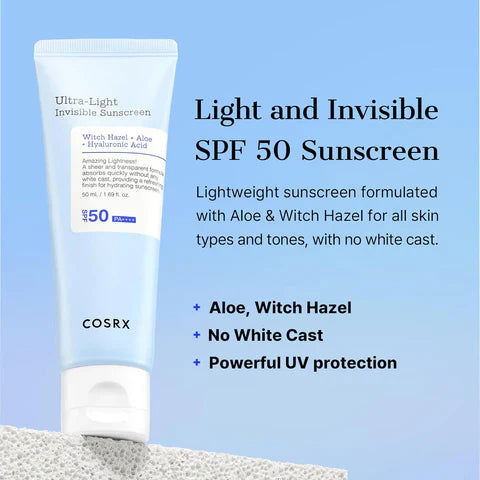 COSRX - Ultra Light Invisible Sunscreen 50ml - BeautyLabel