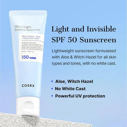 COSRX - Ultra Light Invisible Sunscreen 50ml - BeautyLabel