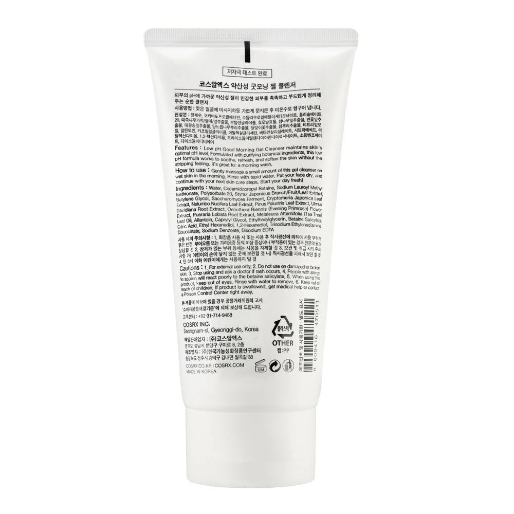 COSRX Low Ph Good Morning Gel Cleanser, 150ml - BeautyLabel