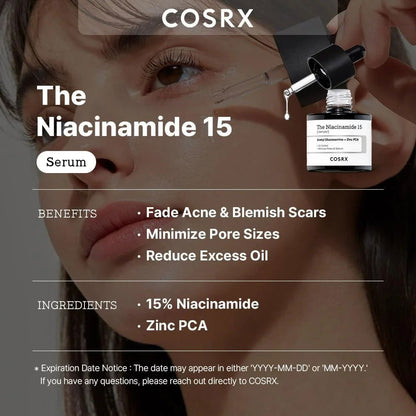 COSRX Niacinamide 15% Face Serum 20ml - BeautyLabel
