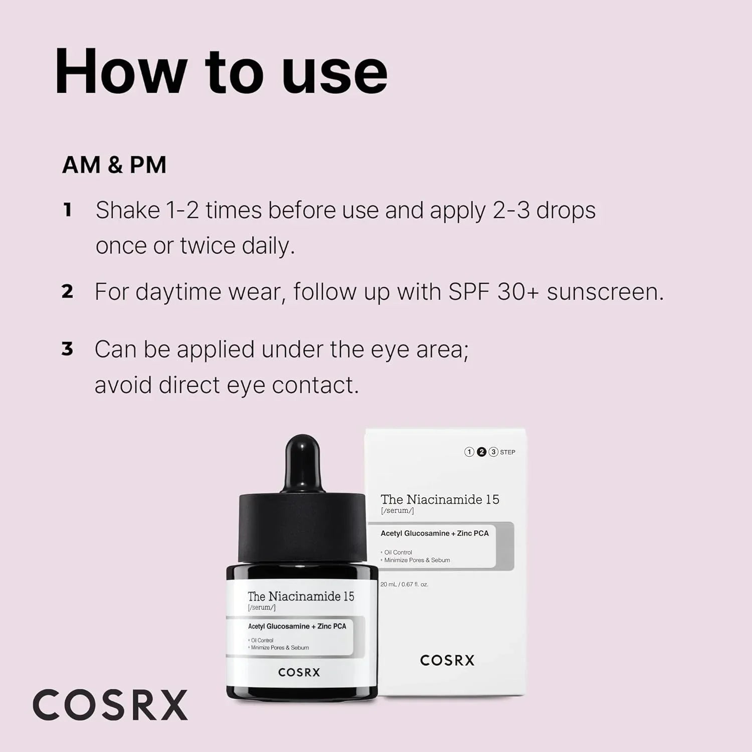 COSRX Niacinamide 15% Face Serum 20ml - BeautyLabel