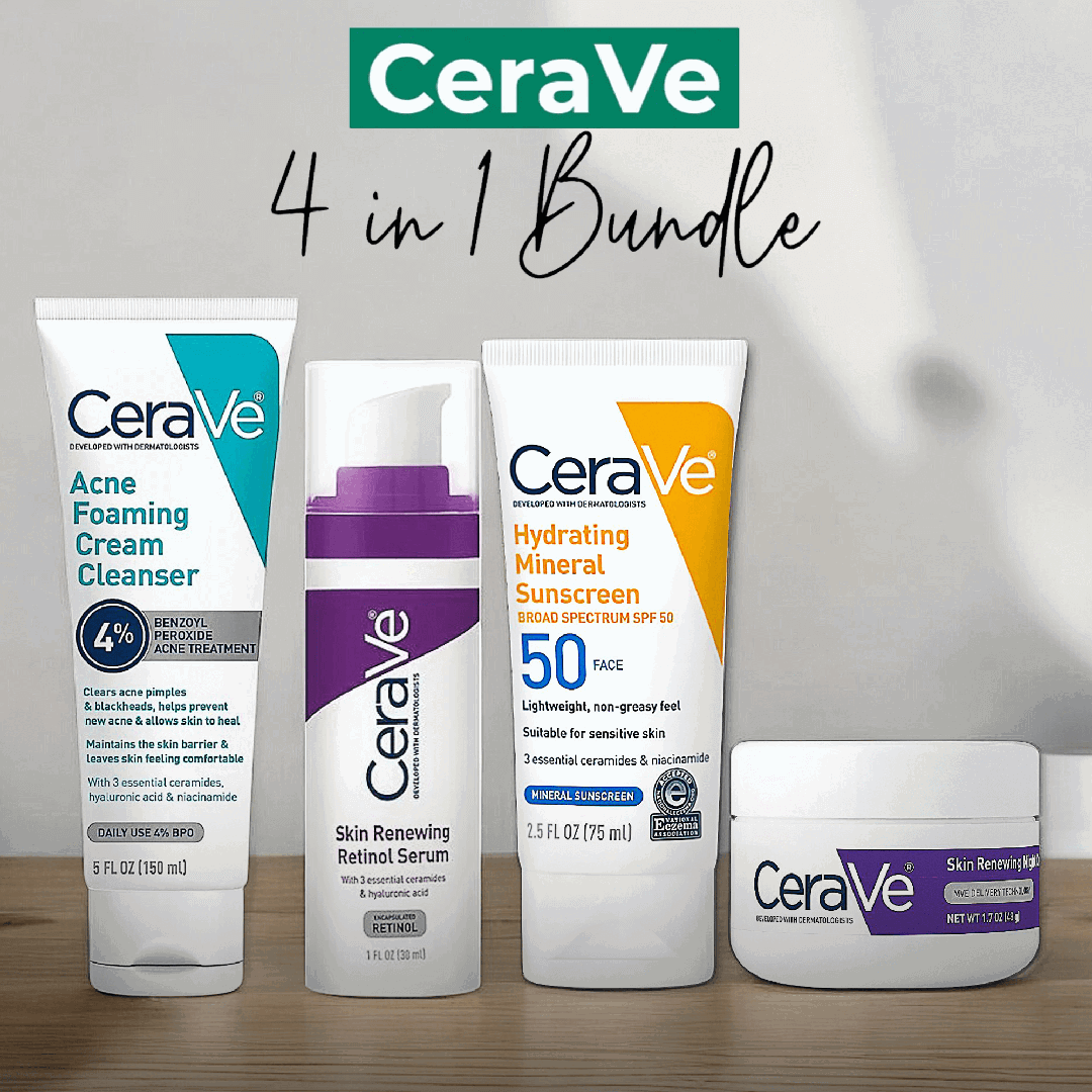 CeraVe 4 in 1 Skincare Bundle - BeautyLabel