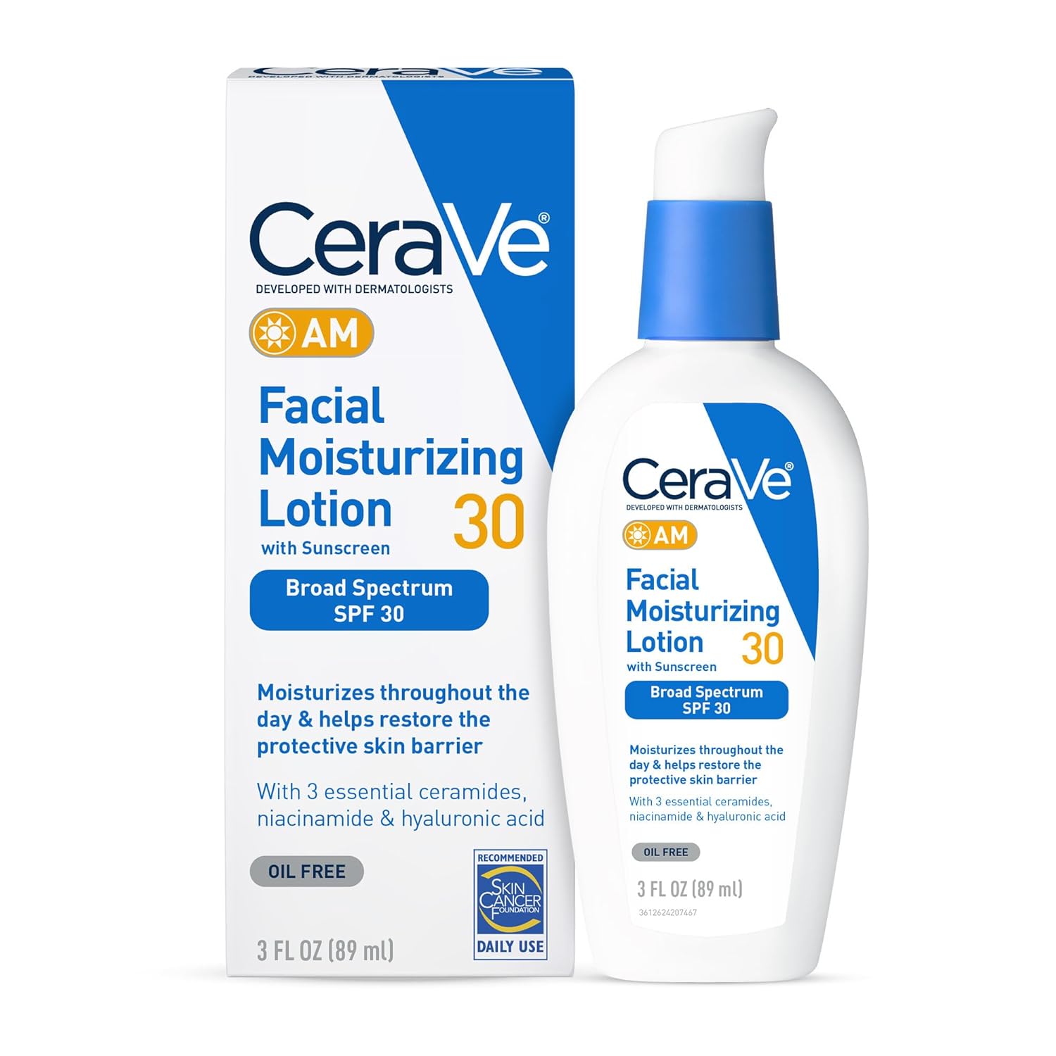 CeraVe AM Facial Moisturizing Lotion SPF 30 | 89ML - BeautyLabel