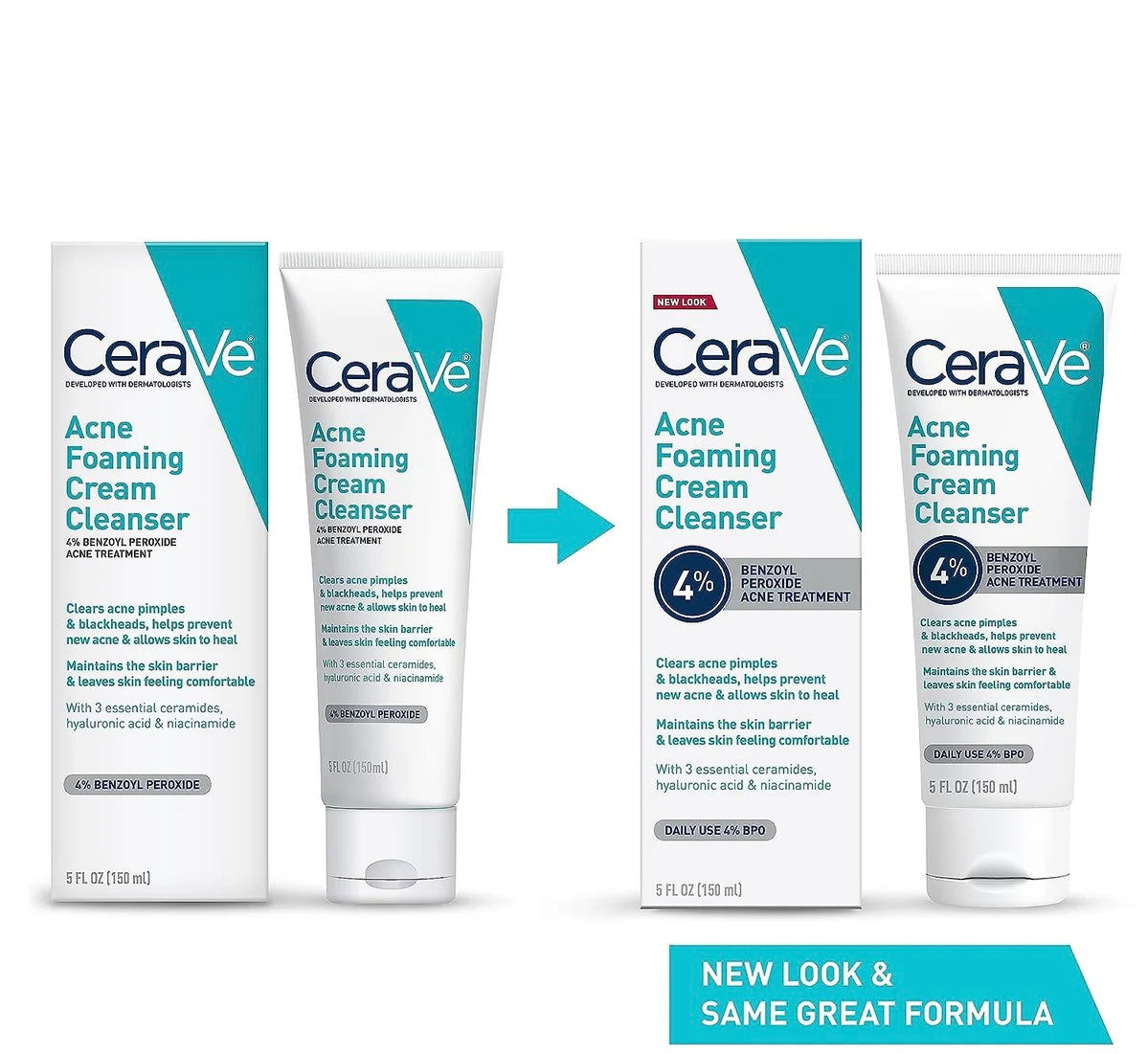 CeraVe Acne Foaming Cream Cleanser 150ML - BeautyLabel