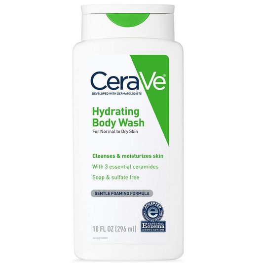 CeraVe Hydrating Body Wash For Normal To Dry Skin 296ml - BeautyLabel