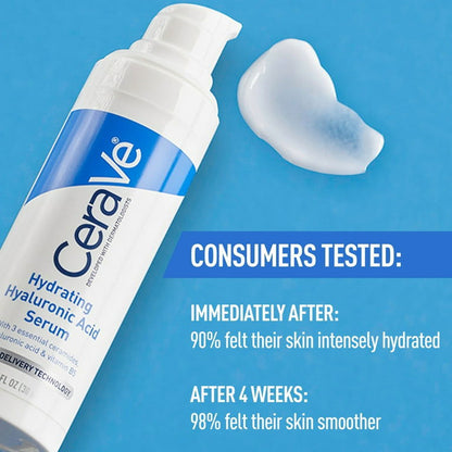 CeraVe Hydrating Hyaluronic Acid Serum 30ml - BeautyLabel