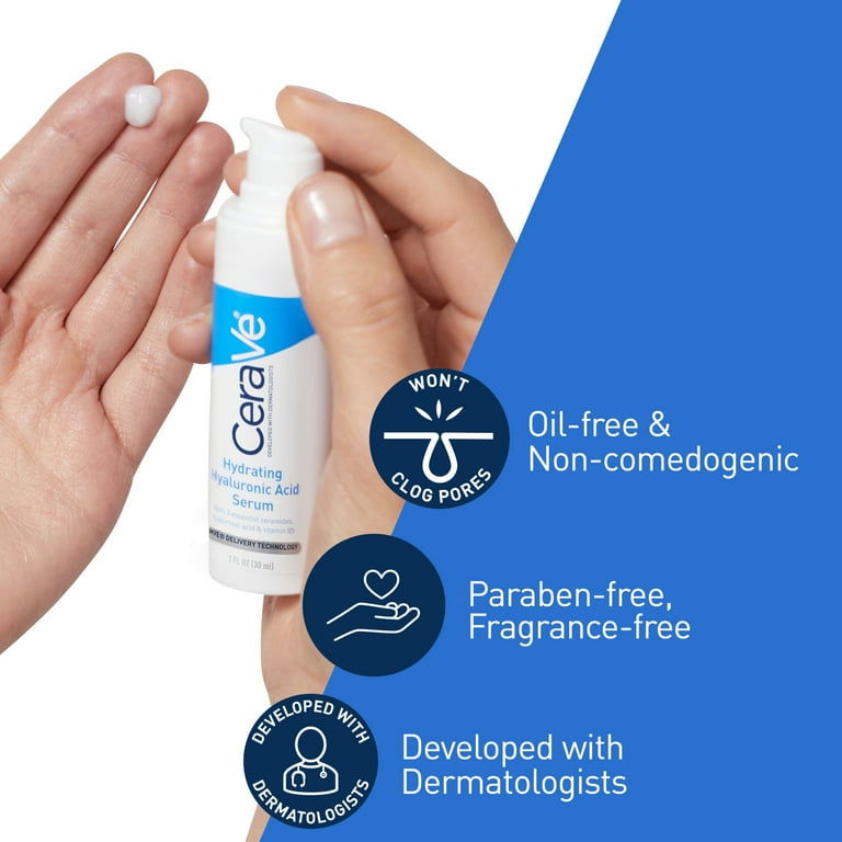 CeraVe Hydrating Hyaluronic Acid Serum 30ml - BeautyLabel