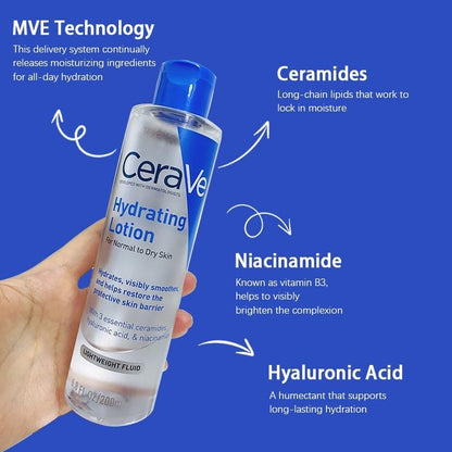 CeraVe Hydrating Lotion For Normal To Dry Skin 200ml - BeautyLabel