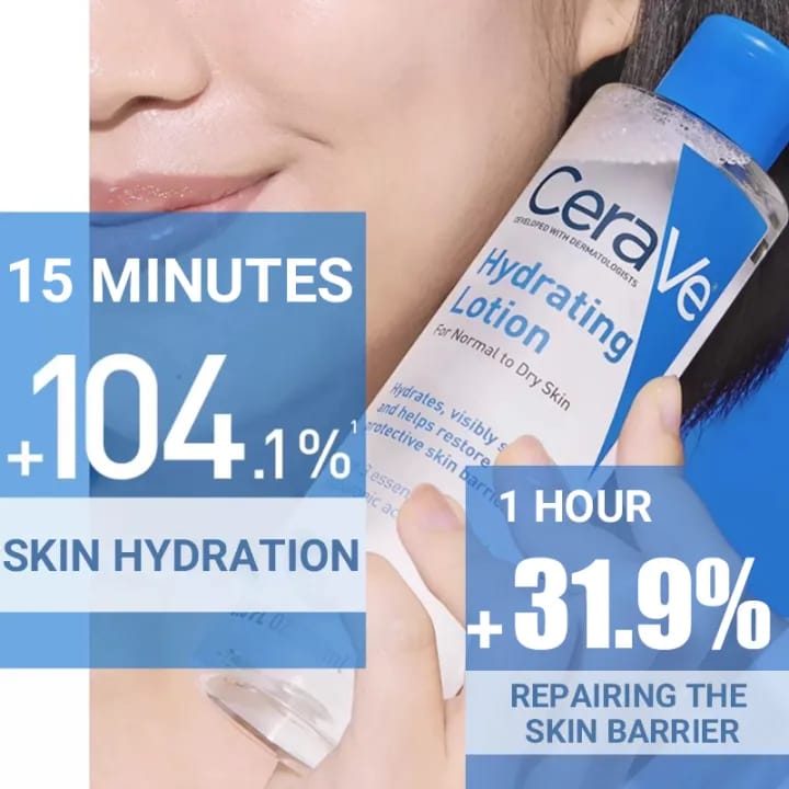 CeraVe Hydrating Lotion For Normal To Dry Skin 200ml - BeautyLabel