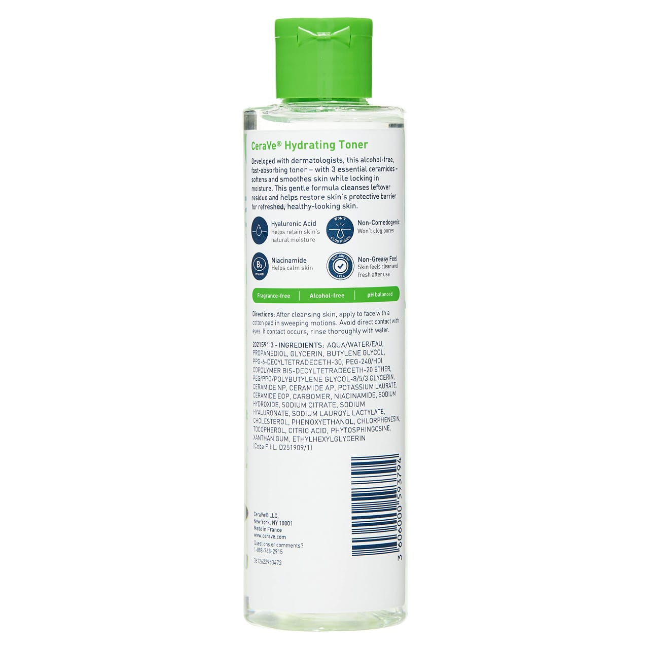 CeraVe Hydrating Toner For Normal To Dry Skin 200ml - BeautyLabel