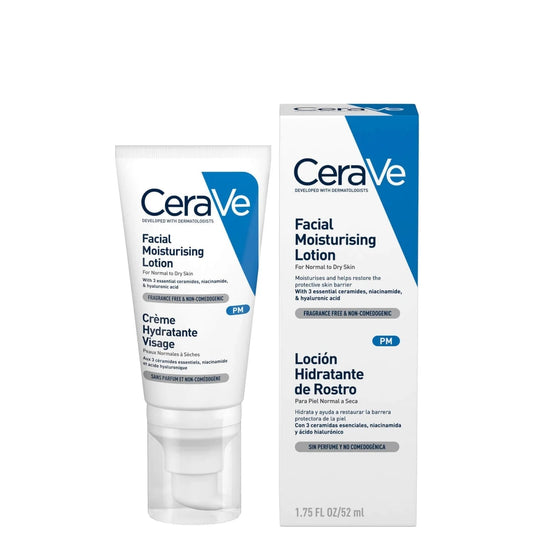 CeraVe PM Facial Moisturizing Lotion For Normal To Dry Skin 52ml - BeautyLabel