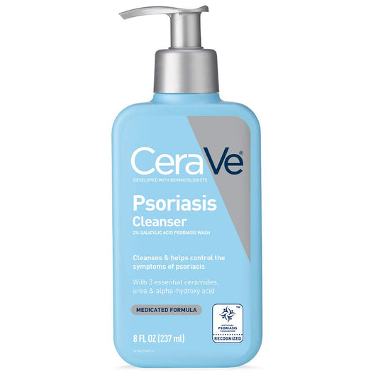 CeraVe Psoriasis Cleanser 2% Salicylic Acid Psoriasis Wash 237ml - BeautyLabel