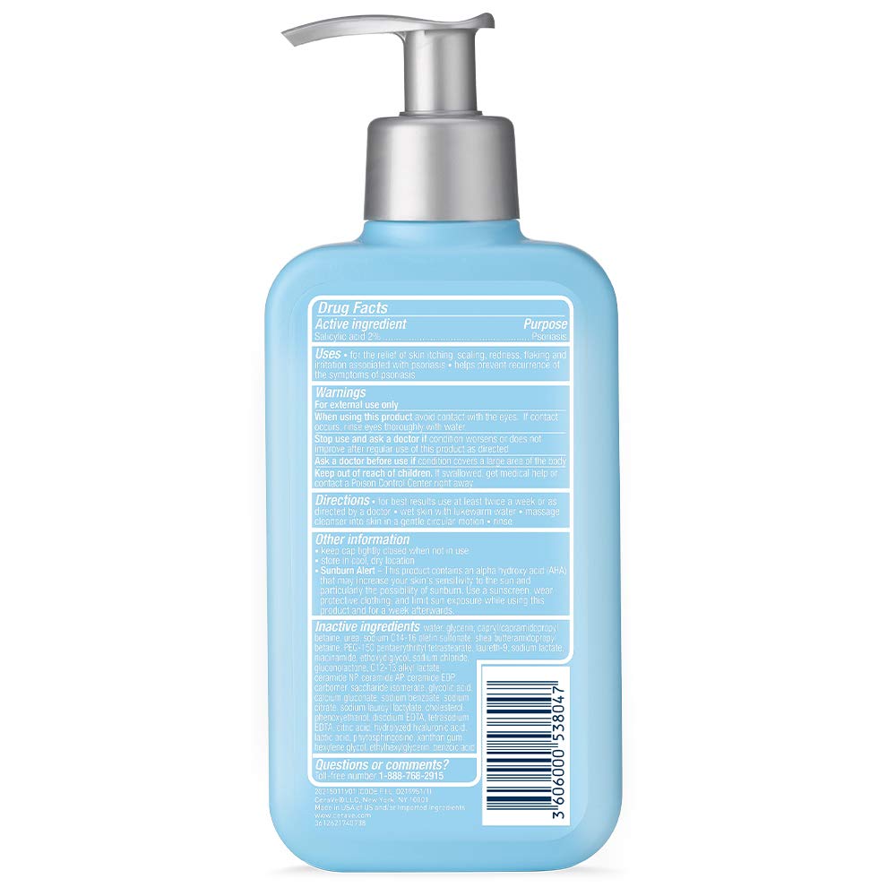 CeraVe Psoriasis Cleanser 2% Salicylic Acid Psoriasis Wash 237ml - BeautyLabel