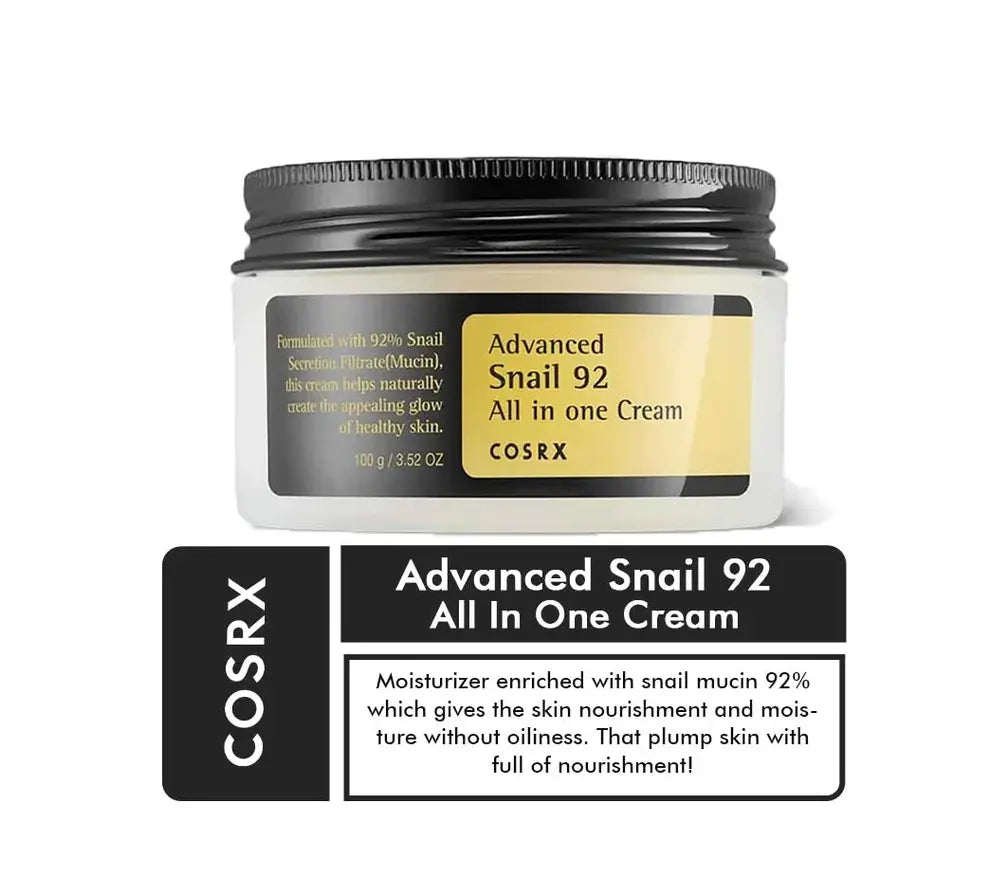Cosrx Advanced Snail 92 All in one Cream 100g - BeautyLabel