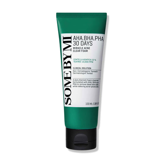 SOME BY MI AHA BHA PHA 30 Days Miracle Acne Clear Foam 100ml - BeautyLabel