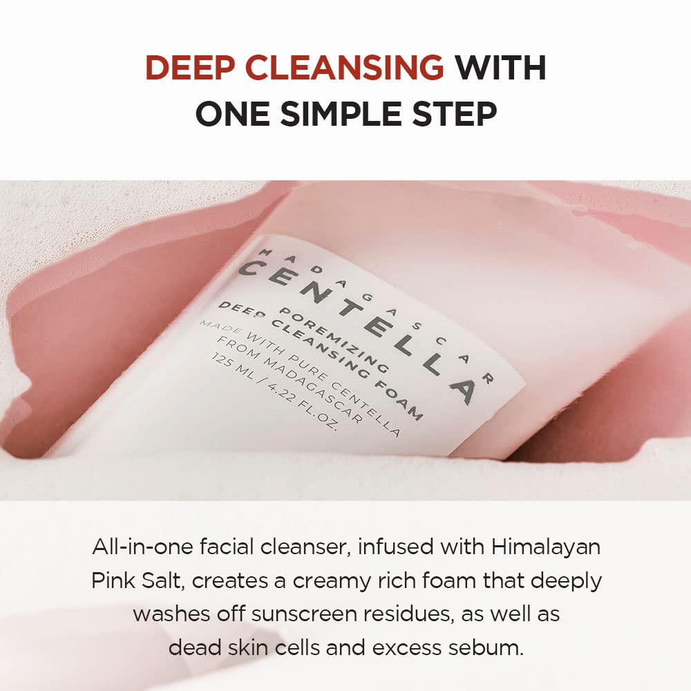 Skin1004 Madagascar - Centella Poremizing Deep Cleansing Foam 125ml - BeautyLabel