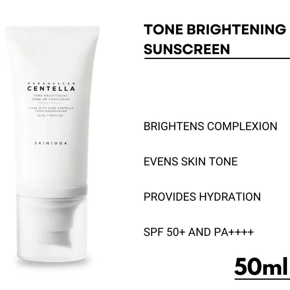 Skin1004 Madagascar - Centella Tone Brightening Tone-Up Sunscreen 50ml - BeautyLabel
