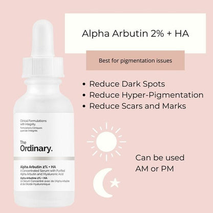 The Ordinary Alpha Arbutin 2% + HA Serum 30ml - BeautyLabel