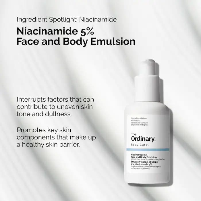 The Ordinary Niacinamide 5% Face and Body Emulsion 100ml - BeautyLabel
