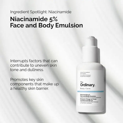 The Ordinary Niacinamide 5% Face and Body Emulsion 100ml - BeautyLabel