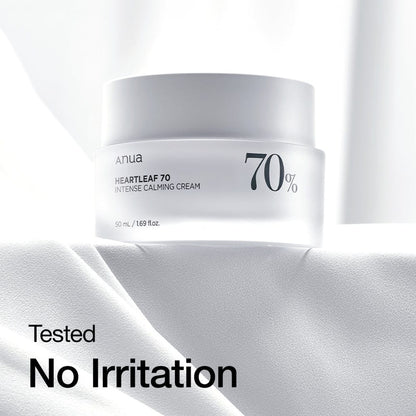 Anua Heartleaf 70 Intense Calming Cream 50ml - BeautyLabelpersonal careAnuaBeautyLabel50mlAnua Heartleaf 70 Intense Calming Cream 50ml - BeautyLabel