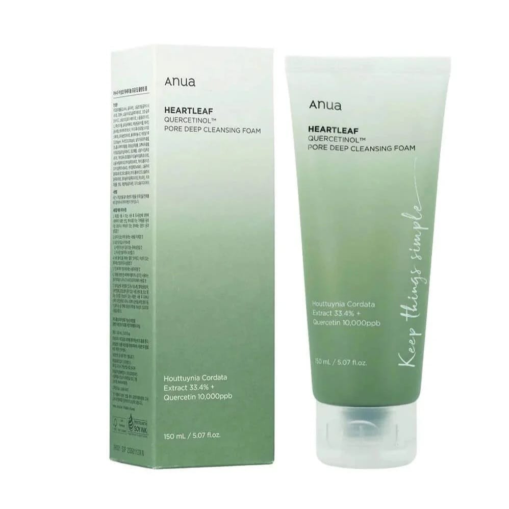 Anua Heartleaf Pore Deep Cleansing Foam 150ml - BeautyLabelpersonal careAnuaBeautyLabel150mlAnua Heartleaf Pore Deep Cleansing Foam 150ml - BeautyLabel