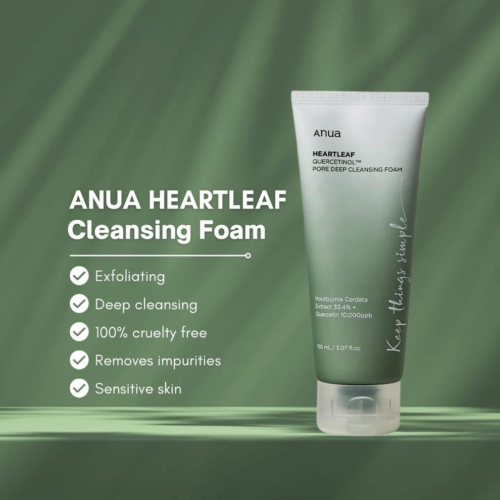 Anua Heartleaf Pore Deep Cleansing Foam 150ml - BeautyLabelpersonal careAnuaBeautyLabel150mlAnua Heartleaf Pore Deep Cleansing Foam 150ml - BeautyLabel