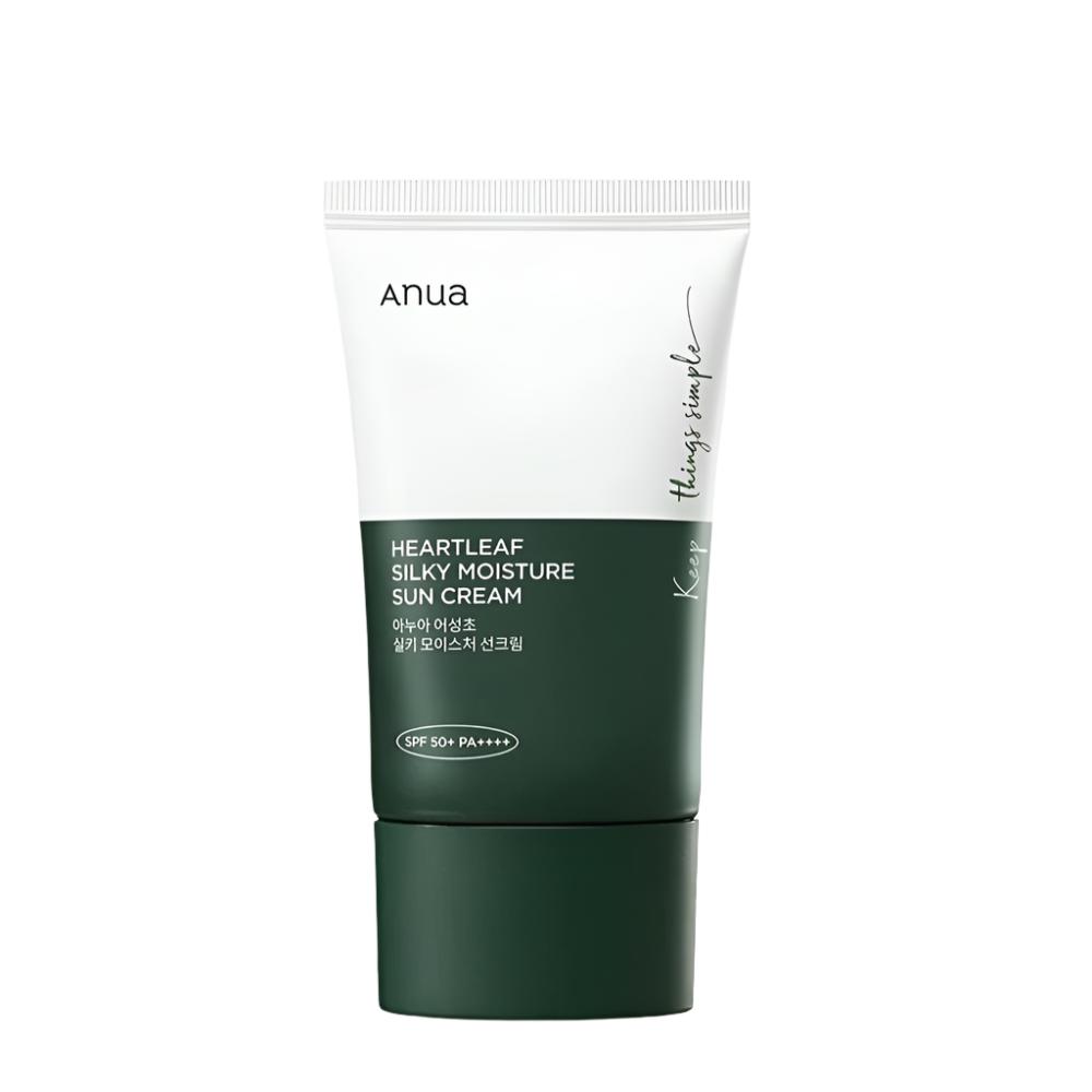 Anua Heartleaf Silky Moisture Sun Cream SPF 50+ PA++++ 50ml - BeautyLabelpersonal careAnuaBeautyLabel50mlAnua Heartleaf Silky Moisture Sun Cream SPF 50+ PA++++ 50ml - BeautyLabel