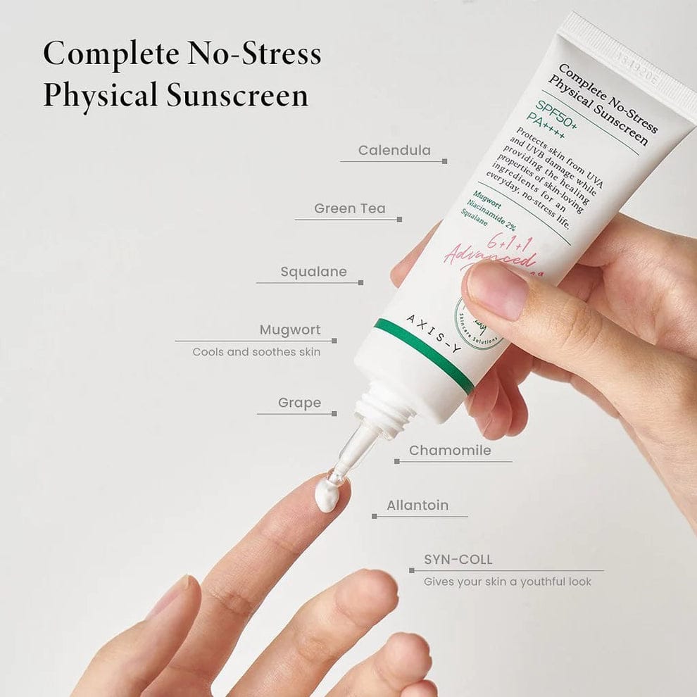 AXIS - Y Complete No - Stress Physical Sunscreen 50ml - BeautyLabelpersonal careAxis - yBeautyLabel50mlAXIS - Y Complete No - Stress Physical Sunscreen 50ml - BeautyLabel